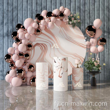 Rûnde advertinsje Stand Wedding Backdrop Stand